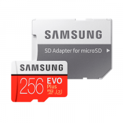 Карта памяти Samsung MicroSDXC UHS-I EVO PLUS 256 ГБ (+ SD adapter)