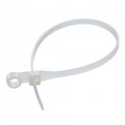 Стяжка кабельная Eletec под винт 3.6 х 150 мм 100шт (белый)