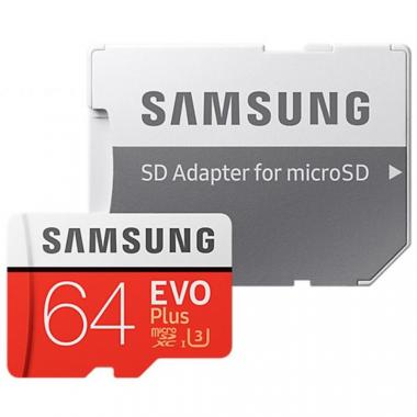 Карта памяти Samsung MicroSDXC UHS-I EVO PLUS 64 ГБ (+ SD adapter) купить в Новороссийске